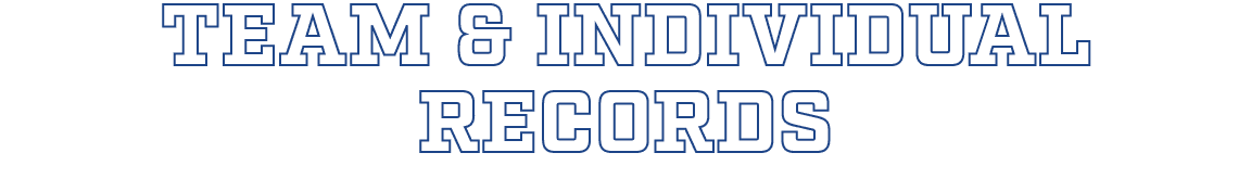 team & individual Records
